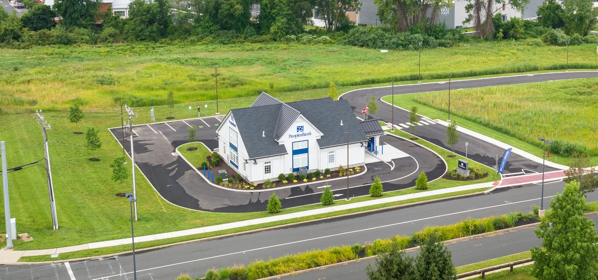 Cedar Crossing at Evergreen Walk People's Bank building exterior